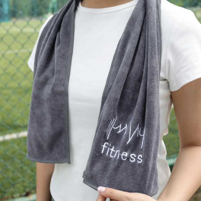 Microfiber Fitness Towel for Sports Gym Equipment Sweat Mat Beach Running Swimming Sweat-Absorbent Non-Slip Sports Towel