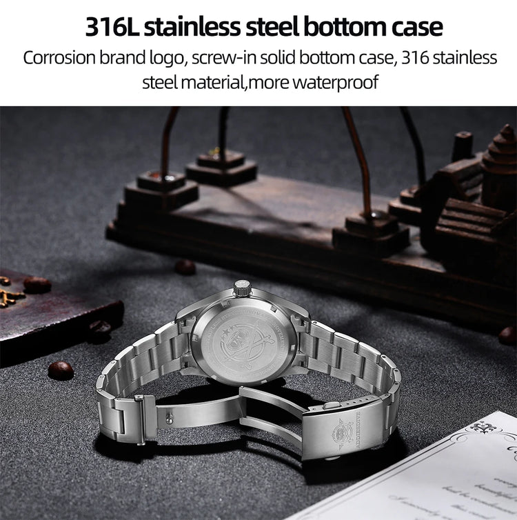 ADDIESDIVE Luxurious Men's Automatic Watch 8215 Mechanical Watches Sapphire Glass 200m Waterproof Analog Luminous Watches AD2525