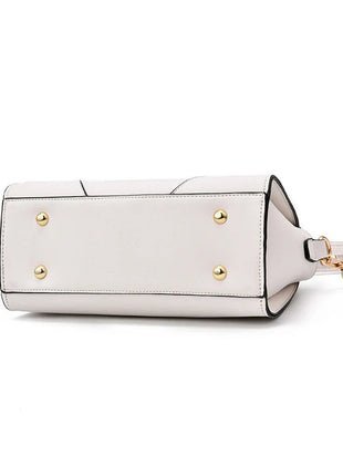 Cat Shaped Handle Women Handbag Trendy And Fashionable, Solid Color, Simple And Casual Crossbody Shoulder Shell Bag PlatiNum