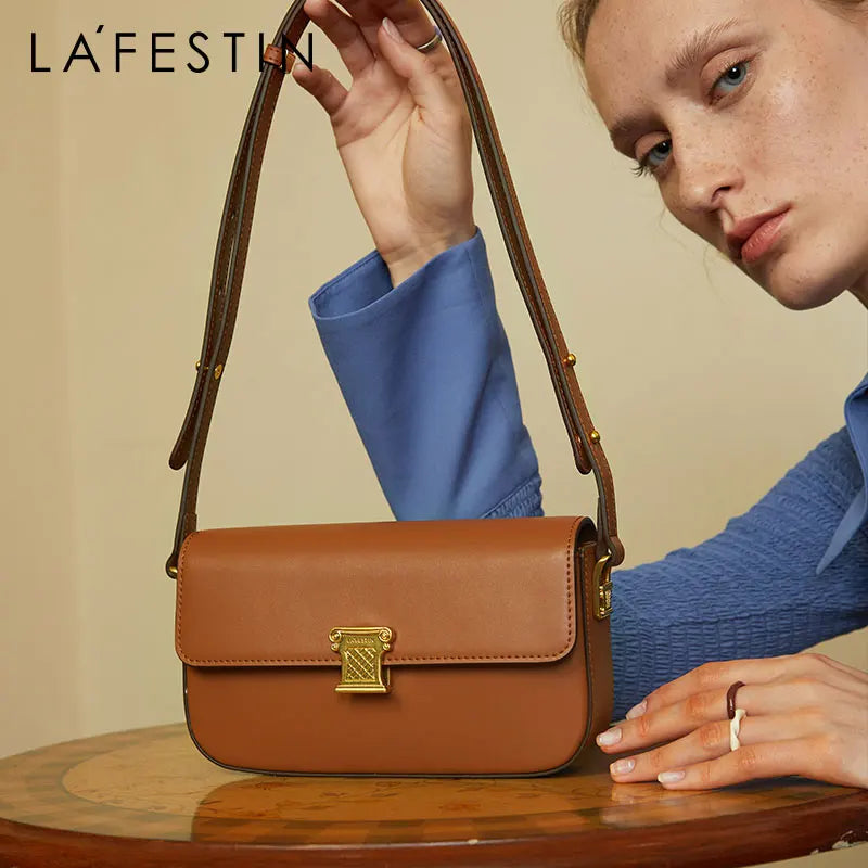 LA FESTIN Original Brand New Shoulder Crossbody Bag Handbag Women Leather Bag Small Square Bag Ladies Designer Fashion Bags
