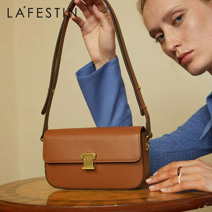 LA FESTIN Original Brand New Shoulder Crossbody Bag Handbag Women Leather Bag Small Square Bag Ladies Designer Fashion Bags