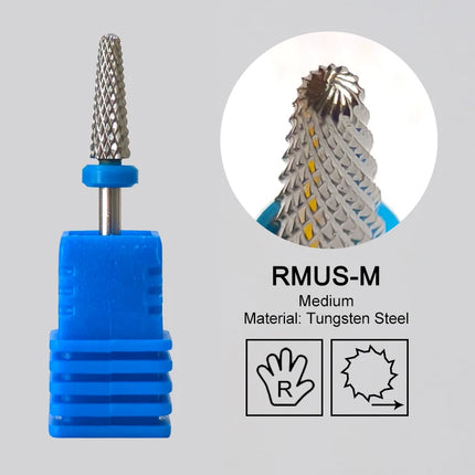 Carbide Large Cone Nail Drill Bits Electric Milling Cutter For Gel Polish Removal Grinding DIY Home Salon Manicure Pedicure Nail Art Accessories Supplies