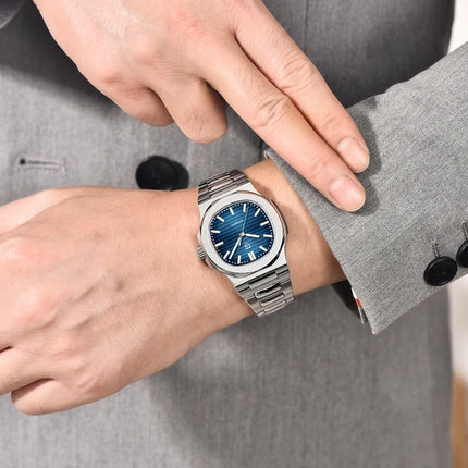 PAGANI DESIGN 2026 Nuovo Orologio Automatico di Lusso da Uomo, Orologio da Polso Meccanico in Acciaio Inossidabile con Vetro Zaffiro, Quadrante a Barile da 40MM