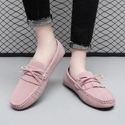 Scarpe di lusso da uomo Coppia mocassini in pelle scamosciata fatti a mano da donna Scarpe basse da guida Scarpe slip-on Mocassini comodi Scarpe casual da uomo