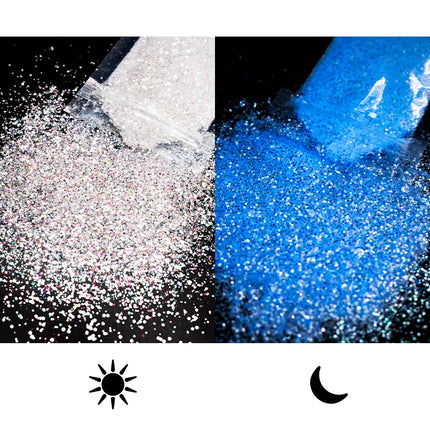 10g/Bag Glitter Snow White Nail Art Sugar Powder Sweater Laser Shiny Decoration Chrome Powder Woolen Candy Effect Nails 2027