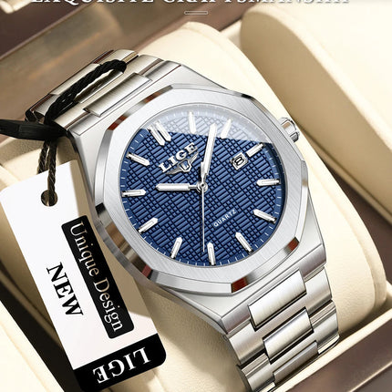 LIGE Orologio da donna elegante e lussuoso, orologio classico alla moda con data automatica, cinturino in acciaio inossidabile, orologi luminosi impermeabili per donna, regalo per signora platinumshop