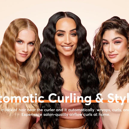 Bopcal 5 In 1 Hair Dryer Hot Air Comb Electric Hair Curling Iron 1200W High Speed Blower Multifunctional Styling Tools Hairdryer