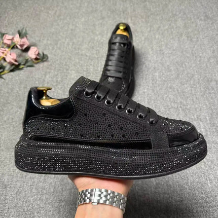 2026 spring and autumn new trendy brand low-top hot diamond board shoes men's lace-up versatile sports dad shoes