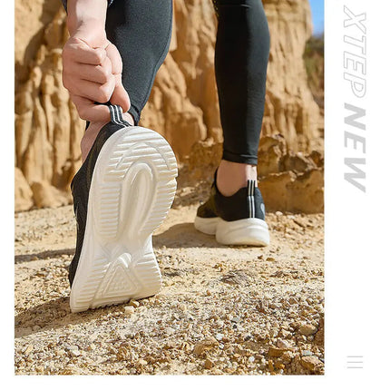 Xtep Running Shoes For Men Breathable Wear-Resistant Men's Sports Shoes Lightweight Jogging Cushioning Sneakers 877119110026 PlatiNum