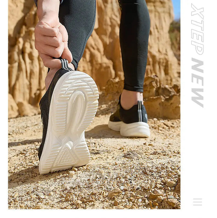 Xtep Running Shoes For Men Breathable Wear-Resistant Men's Sports Shoes Lightweight Jogging Cushioning Sneakers 877119110026 PlatiNum