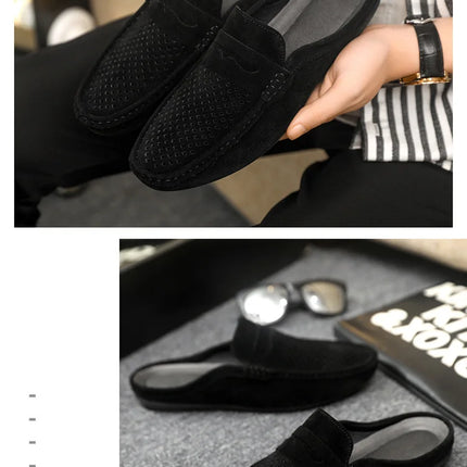 Mocassini da Uomo Leggeri Estivi, Scarpe Comode Senza Lacci, Traspiranti, Casual, con Supporto Parziale, Ciabatte per Uomo