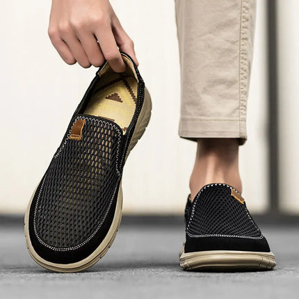 Mocassini Slip-On, Adatti per Scarpe Casual Estive Traspiranti da Uomo, Scarpe Leggere da Passeggio, Qualità Superiore