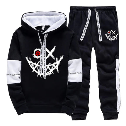 Hot Sales Mens Tracksuit Printed Single Piece Sweatshirts Sweatpants Casual Hoodie Pants Outdoors Mens Clothing Funny Streetwear