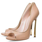 Nuove donne di estate pompe superficiale peep-toe tacchi alti scarpe da donna donna metallo stiletto punta a punta scarpe da donna Zapatos De Mujer platinumshop