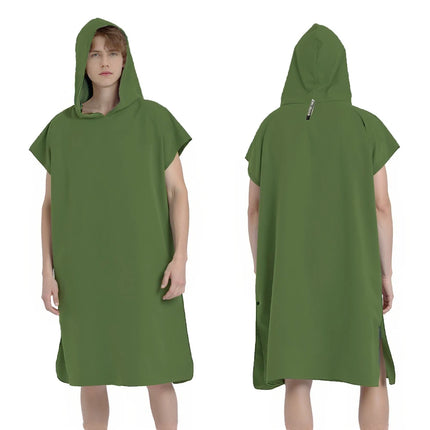 Asciugamano poncho da surf con cappuccio Asciugamano in spugna ad asciugatura rapida Cambio di copertura per adulti Surf Nuoto Spiaggia Sport acquatici Ocean Essential Acc