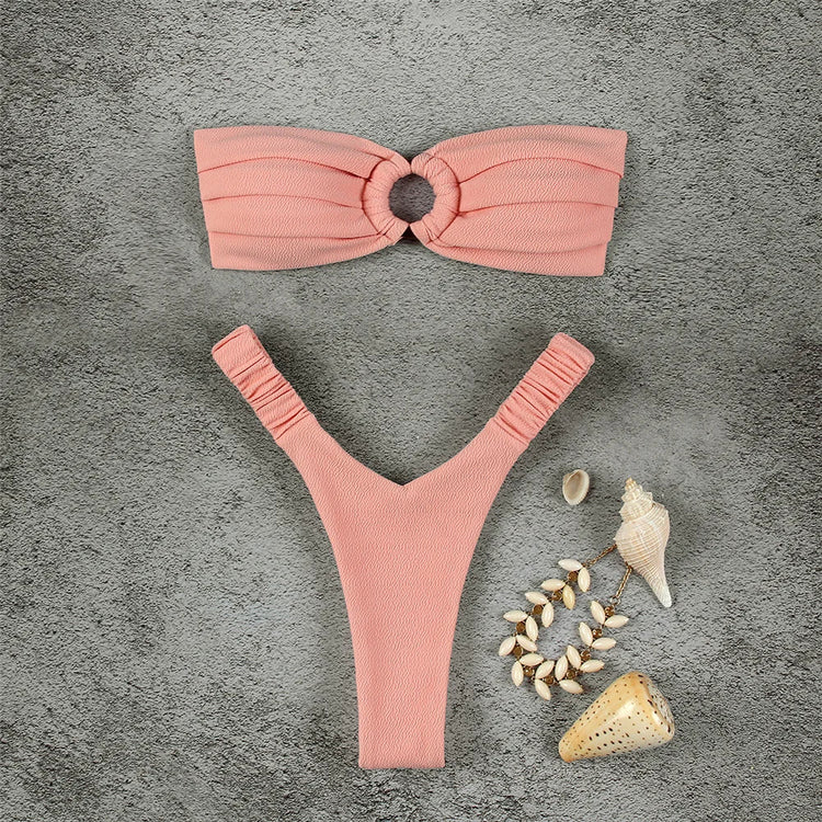 Micro Bikini Push Up Costumi da bagno donna 2024 Costumi da bagno femminili sexy Bikini brasiliano Perizoma Biquini Costumi da bagno Costumi da bagno solidi platinumshop