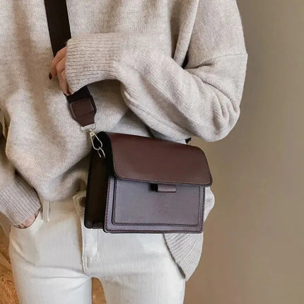 Classic Designer PU Leather Crossbody Bag for Women Travel Handle Handbag Fashion Shoulder Messenger Bag Ladies Small Flap Bag PlatiNum