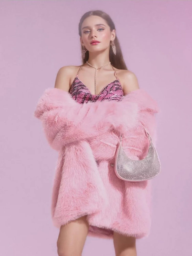 ZADORIN 2026 New Elegant Long Thick Warm Fluffy Faux Fur Coat Woman Winter Clothes Faux Fur Coats Jackets for Woman Outerwears