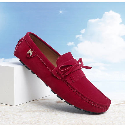Scarpe di lusso da uomo Coppia mocassini in pelle scamosciata fatti a mano da donna Scarpe basse da guida Scarpe slip-on Mocassini comodi Scarpe casual da uomo
