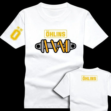 Desktop_Amazing Tees Men's Ohlins Shock Suspension Car Motorcycle Sport Racing T Shirt Summer Casual Oversized Men's Short Sleeve