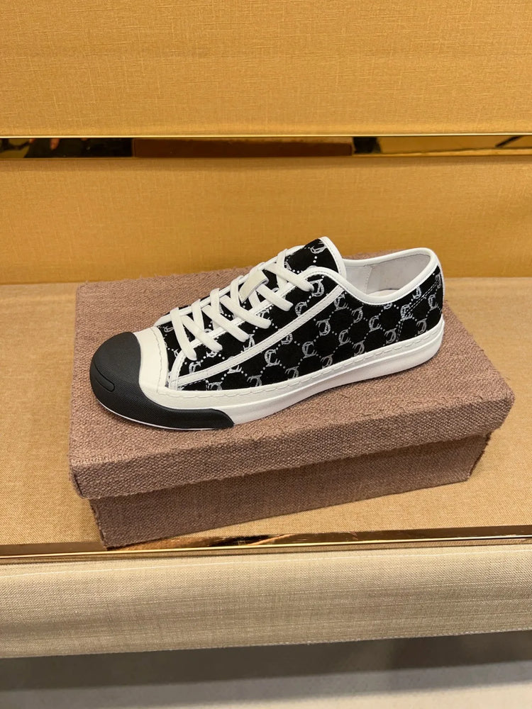 New Genuine Leather Men's Lace-up Type Sports Shoes Fashion Casual Sneaker First Layer Cowhide Running Shoes