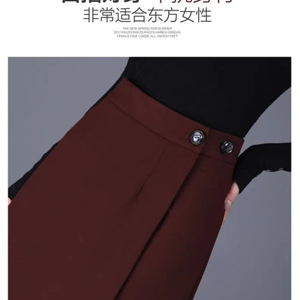 Women's Woolen Autumn and Winter New Style Elegant One-piece Unique and Stylish Straight Tube Slit Hugging Skirt PlatiNum