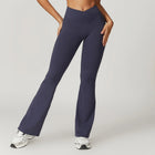 Flare Leggings Yoga Pants Women Bell-bottoms Yoga Tights High Waist Fitness Pants Stretch Gym Workout Sports Push Up Leggings PlatiNum