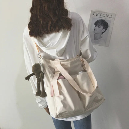 Waterproof Oxford Large Capacity Women Handbag Shoulder Bag Female Crossbody Bags for Women Casual Tote Bag PlatiNum