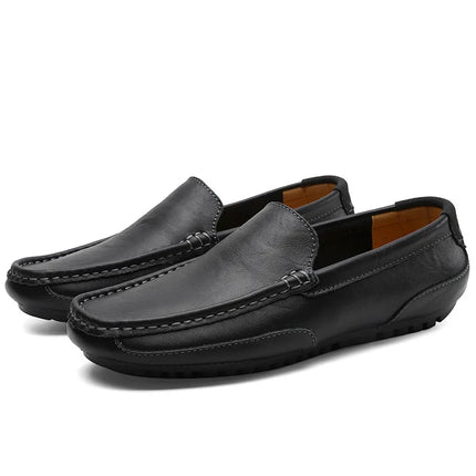 Scarpe Casual da Uomo con Suola Morbida, Mocassini Leggeri Antiscivolo per Guida, Taglie Grandi, Scarpe in Pelle Tenis Masculino