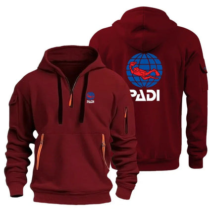 Padi's new men's casual sportswear, men's hooded sportswear, outdoor activity training clothes, printed fashionable home furnish PlatiNum
