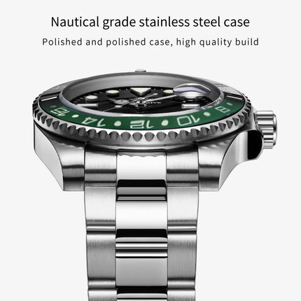 ADDIESDIVE Men's Watch NH35 Automatic Luxury Sapphire Crystal 200m Waterproof Luminous Date Stainless Watches Relogios Masculino