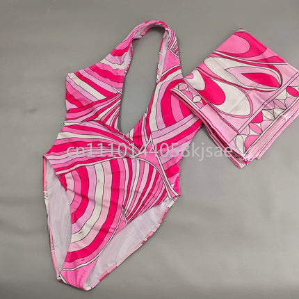 Costumi da bagno di lusso da donna con sciarpa nera e logo firmato, set bikini con fascia per capelli firmata da designer, abbigliamento da spiaggia platinumshop
