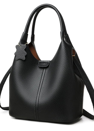 Nuove borse da donna in PU morbido casual alla moda Borse a tracolla femminili di grande capacità in tinta unita Borse tote retrò per lo shopping