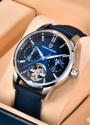 PAGANI DESIGN 41MM Orologio da uomo Orologio meccanico automatico di lusso Orologio da pilota impermeabile in acciaio inossidabile da 100 m PDYS021