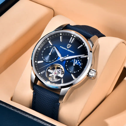 PAGANI DESIGN 41MM Orologio da uomo Orologio meccanico automatico di lusso Orologio da pilota impermeabile in acciaio inossidabile da 100 m PDYS021