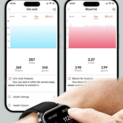 2026 Nuovo 650nm Terapia Laser Grassi nel sangue Acido urico Pressione sanguigna Smart Watch ECG + PPG Preciso Monitor di salute Smartwatch per gli uomini platinumshop