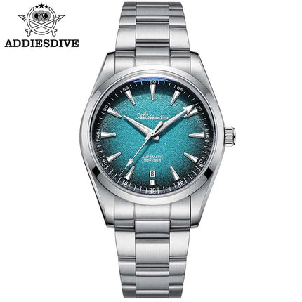 ADDIESDIVE Luxury 39mm Men Automatic Watch 8215 Mechanical BWG9 Super Luminous 100m Waterproof Watches Bubble Glass Men‘s Watch
