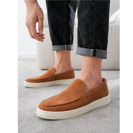 Scarpe casual da uomo estive, comode, con plateau, mocassini di design, traspiranti, slip-on, scarpe da ufficio piatte da uomo