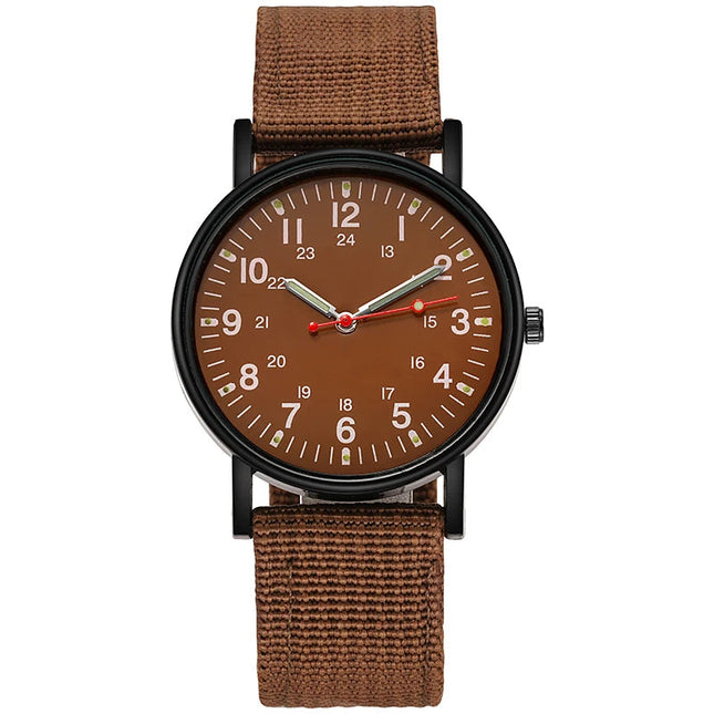 Orologio da polso sportivo al quarzo da polso da uomo con cinturino in Nylon luminoso orologi da polso resistenti agli urti platinumshop