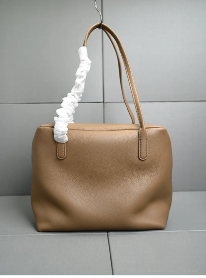 XHTY Genuine Leather Shoulder Bag Underarm Bag Women Soft Large Capacity Bowling Bag Simple Fashion Top Layer Cowhide New Model