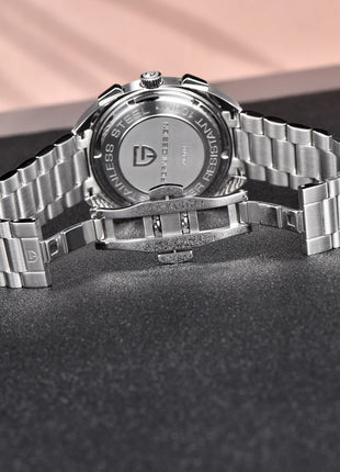 PAGANI DESIGN 2025 Nuovo Panda Dial Orologi da uomo Orologio al quarzo di lusso per uomo Giappone VK63 Cronografo sportivo Orologio da polso in vetro zaffiro