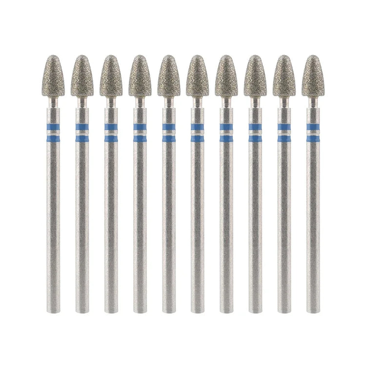 10Pcs Diamond Milling Cutter For Manicure Electric Nail Drill Bits Accessory Pedicure Machine Nail File Gel Remover Tool uñas Accesorios Y Herramientas