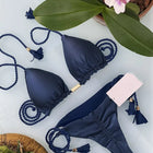 Nuovo Bikini da Donna Multicolore con Triangolo e Laccetti sulla Schiena platinumshop