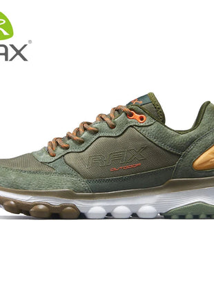 RAX Running Shoes Men&Women Outdoor Sport Shoes Breathable Lightweight Sneakers Air Mesh Upper Anti-slip Natural Rubber Outsole PlatiNum