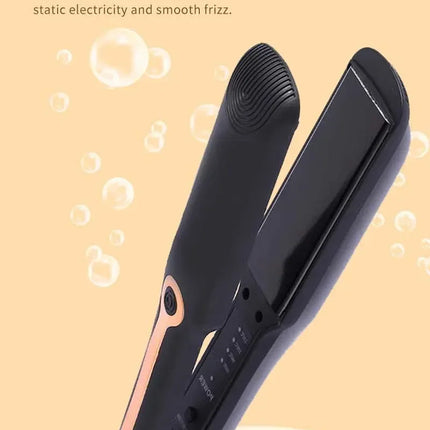 Tinsol 2-in-1 Hair Straightener Curling Iron Ceramic Plate Negative Ion Wide Plate Temperature Adjustable Hair Straightener