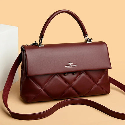Women's Bag New Trend Korean Handbags Designer Luxury Brand Ladies Shoulder Bags Soft Leather Fashion Versatile Crossbody Bags PlatiNum
