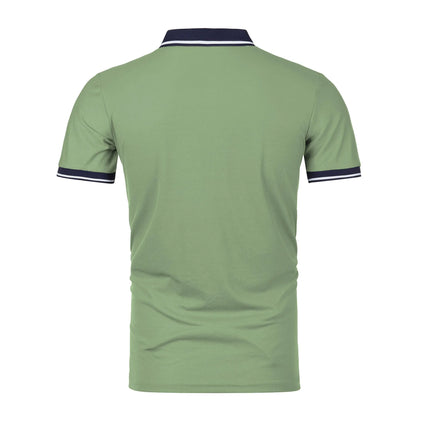 Men's short sleeve top daily casual short sleeve T-shirt with lapel casual short sleeve men's casual T-shirt
