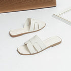 Ciabatte Estive Trendy in Vera Pelle per Donna e Uomo, Antiscivolo, Resistenti all'Usura, Traspiranti, Stile Designer, Sandali Piatti