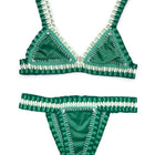 Set bikini verde all'uncinetto Costume da bagno donna Costumi da bagno Costumi da bagno Feminino Bikini Maillot De Bain Femme Badeanzug Damen Costume da bagno PlatiNum