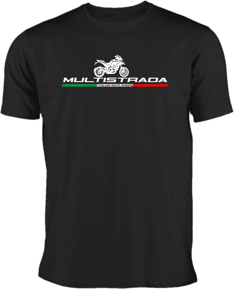 T-shirt per tifosi di motociclette multistrada italiana 100% cotone O-Collo manica corta estate casual T-shirt da uomo streetwear